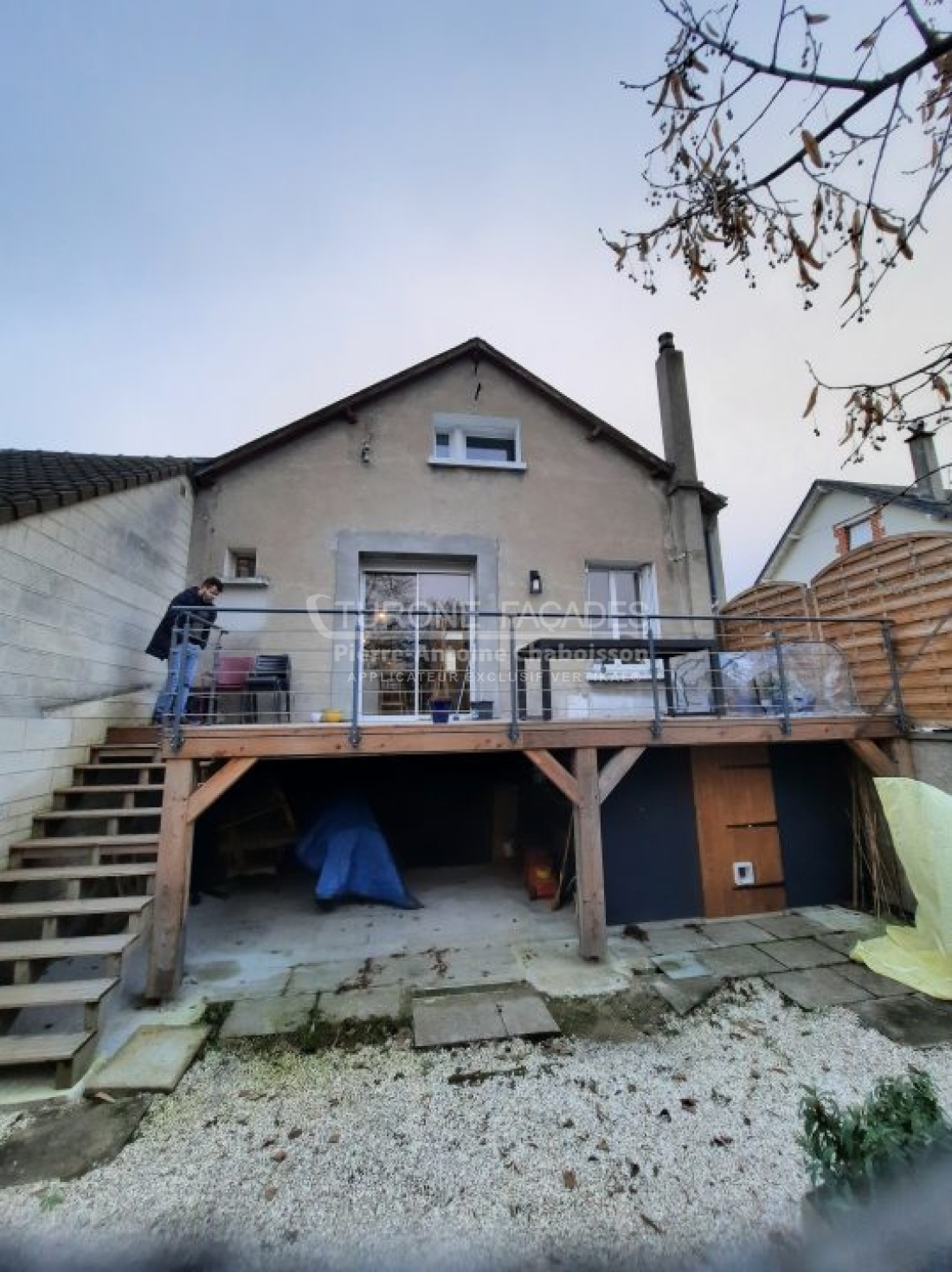 Rénovation de façades d'une maison à Chambray-les-Tours, 37050, Indre-et-Loire