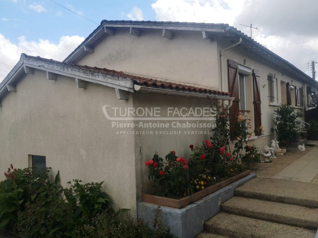 Nettoyage de façade d'une maison à Chambray-les-Tours, 37050, Indre-et-Loire
